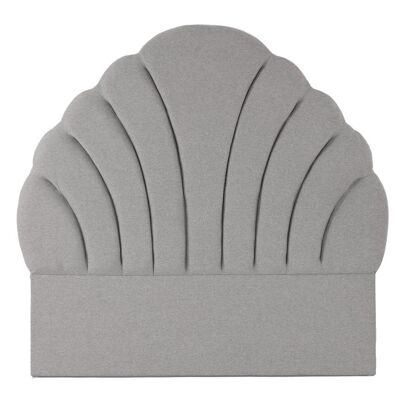 TÊTE DE LIT POLYESTER MDF 157X8X160 GRIS MB210579