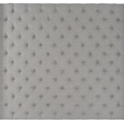 POLYESTER MDF BED HEADBOARD 194X20X170 GRAY MB210581