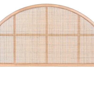 RUBBERWOOD RATAN BED HEADBOARD 180X3.5X120 NATURAL MB208694