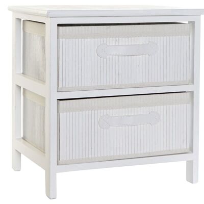 BAMBOO DRAWER PAULOWNIA 42X32X45 WHITE MB208275