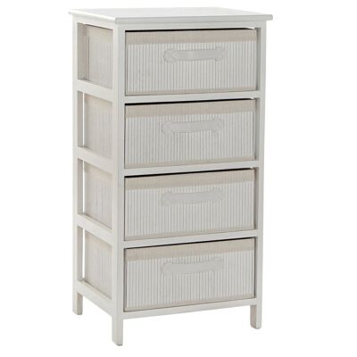 BAMBOO DRAWER PAULOWNIA 42X32X81 WHITE MB208273