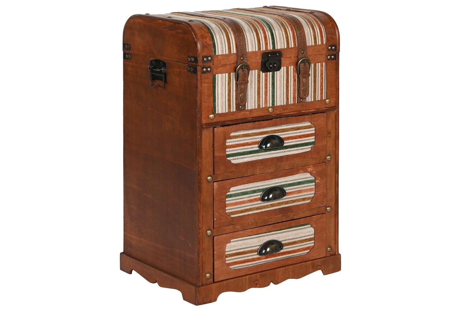 CASSETTIERA IN LEGNO TELA 45X35X71,5 MARRONE MB209127