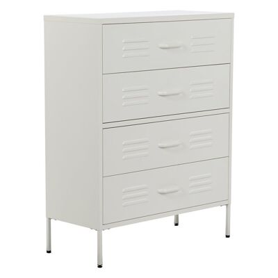 METAL DRAWER CABINET 80X35X102 4 CABINETS, WHITE LOCKER MB210808