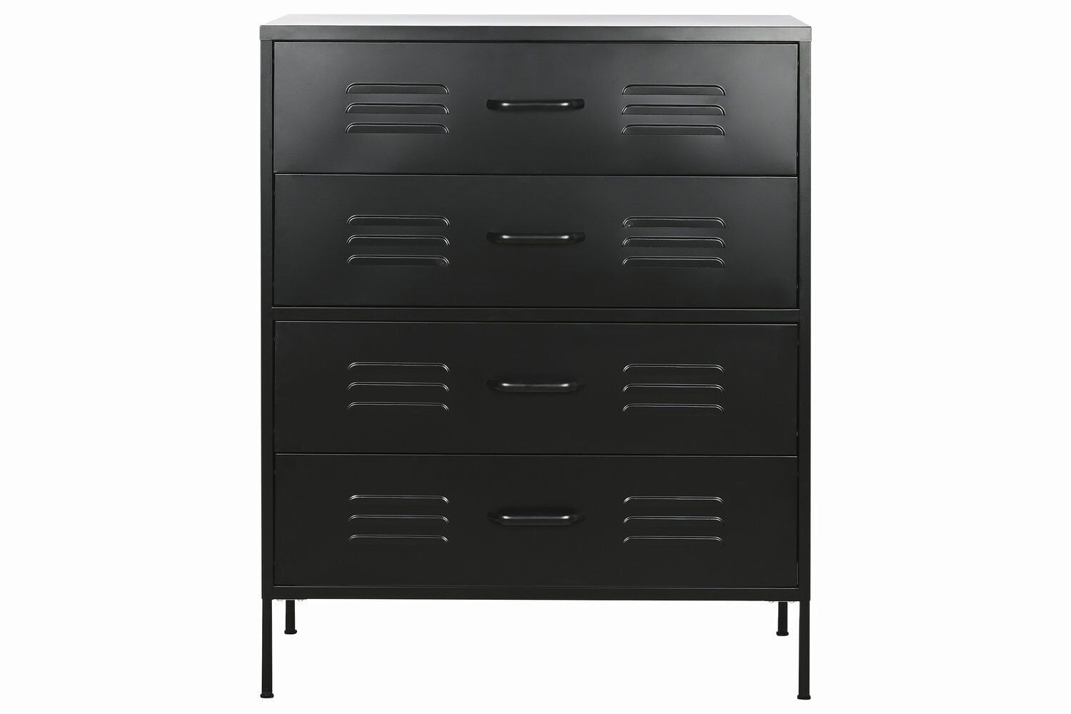 ARMADIO A CASSETTIERA IN METALLO 80X35X102 4 ARMADI, ARMADIO NERO MB210812