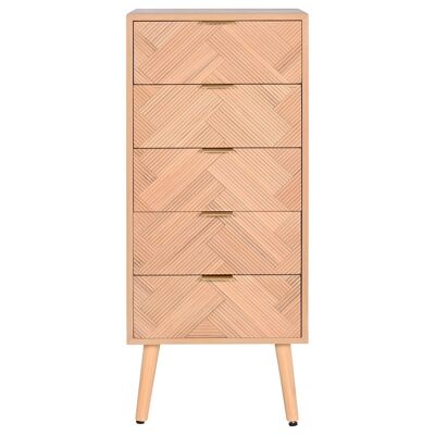 PAULOWNIA ARMOIRE À TIROIRS MDF 42X34X101 NATUREL MB212896