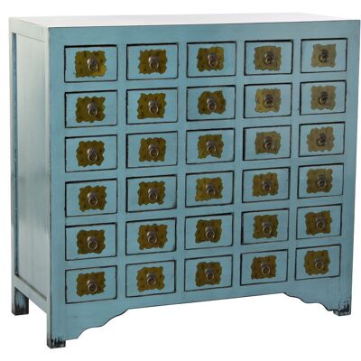 ELM METAL DRAWER UNIT 106X42X99 TURQUOISE MB181880