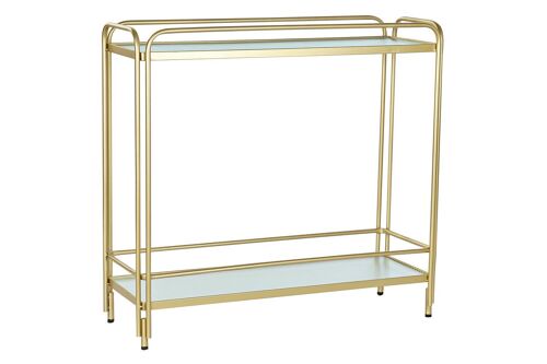 CAMARERA METAL CRISTAL 80X28X81 RUEDAS DORADO MB191735