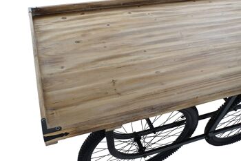 CHARIOT EN FER SAPIN 160X80X75 NATUREL MB177458 2