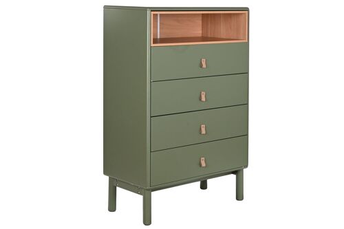 CHIFONIER MDF PU 80X40X117 VERDE MB209003