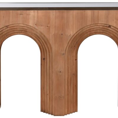 FIR GLASS CONSOLE 122X30X80 3.00 BROWN ARCH MB212218