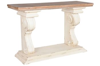 CONSOLE SAPIN 150X48,5X96,5 BLANC MB208713 1