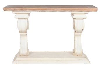 CONSOLE SAPIN 150X48,5X96,5 BLANC MB208713 5