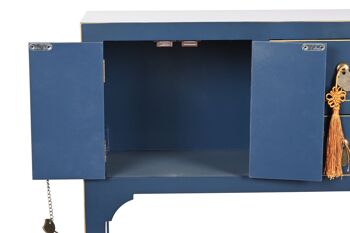 CONSOLE SAPIN MDF 63X26X83 BLEU ORIENTAL MB208301 4