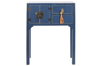 CONSOLE SAPIN MDF 63X26X83 BLEU ORIENTAL MB208301 8