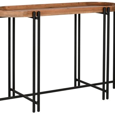 WOODEN METAL CONSOLE 115X40X75 BROWN MB210786