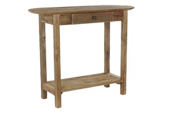 CONSOLE BOIS RECYCLE 95X35X76 NATUREL MB193547 1