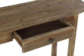 CONSOLE BOIS RECYCLE 95X35X76 NATUREL MB193547 4