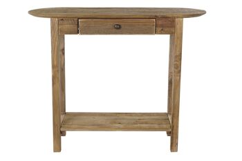 CONSOLE BOIS RECYCLE 95X35X76 NATUREL MB193547 6