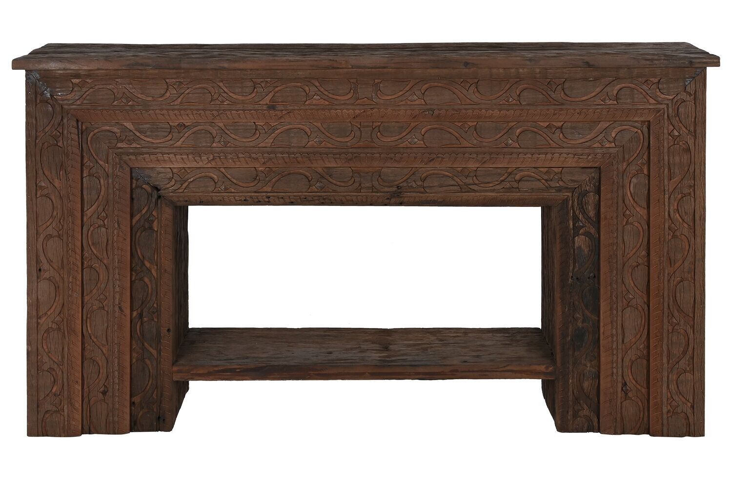 CONSOLE IN LEGNO RICICLATO 167X44X93 MARRONE MB212641