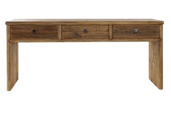 CONSOLE EN BOIS DE PIN RECYCLÉ 162X40X76 VIEILLI MB176138 5