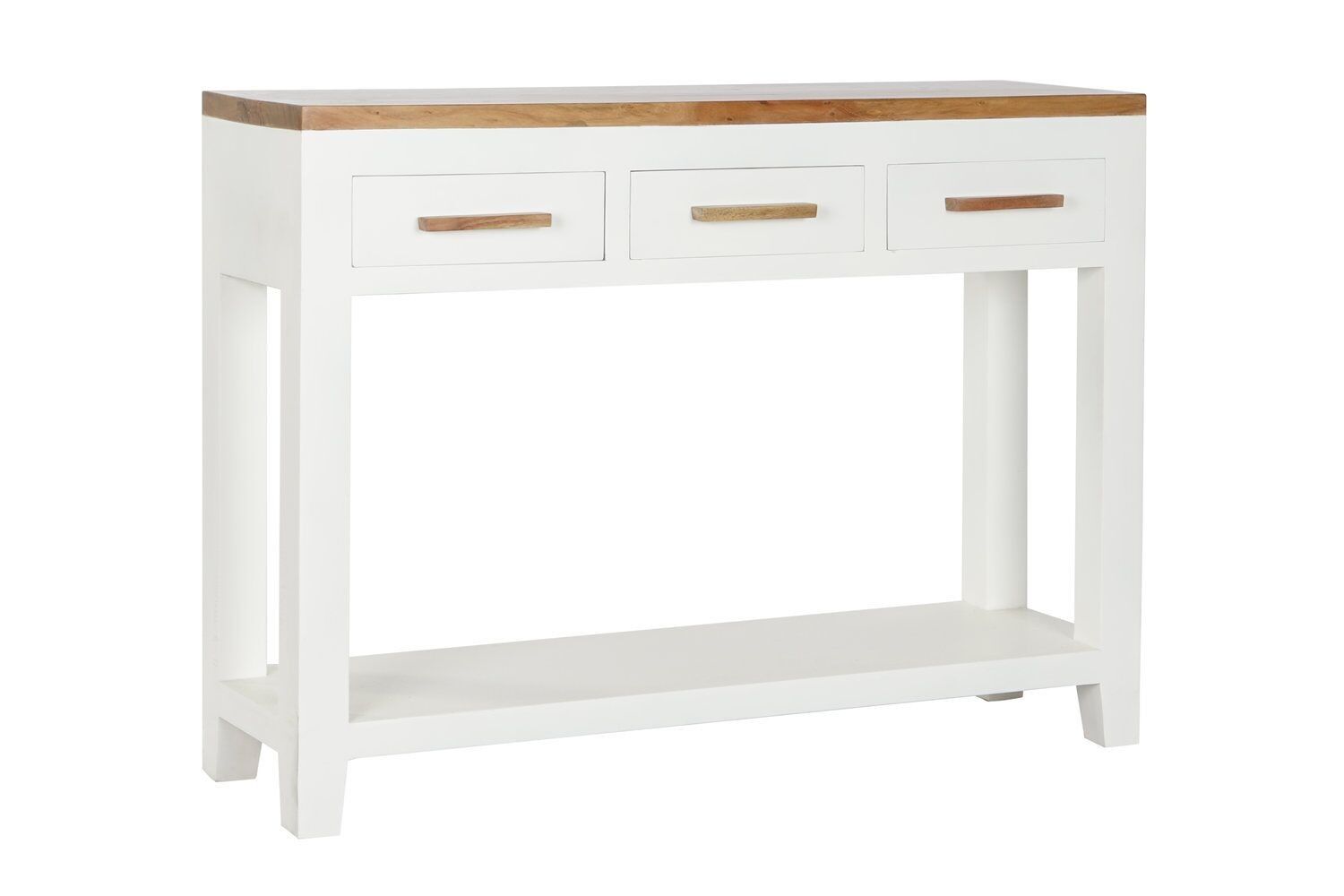 CONSOLLE MANGO ACACIA 110X30X80 BIANCO MB207448