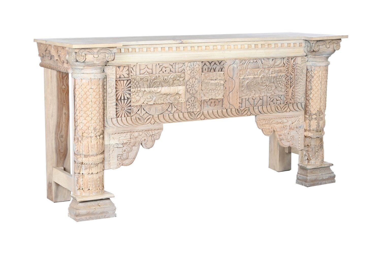 MANIGLIA CONSOLE 182X54X91 BIANCO INVECCHIATO MB208590