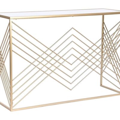 METAL GLASS CONSOLE 120X40X80 GOLD MB208733