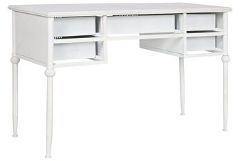 BUREAU MÉTAL 122X50X76 19.80 BLANC MB212462 3