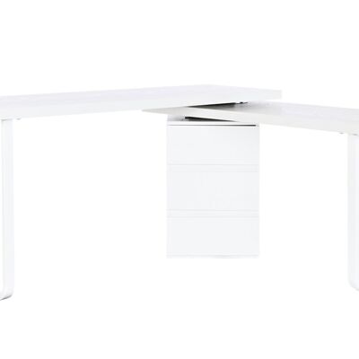 BUREAU METAL MDF 150X120X75 BLANC MB207704