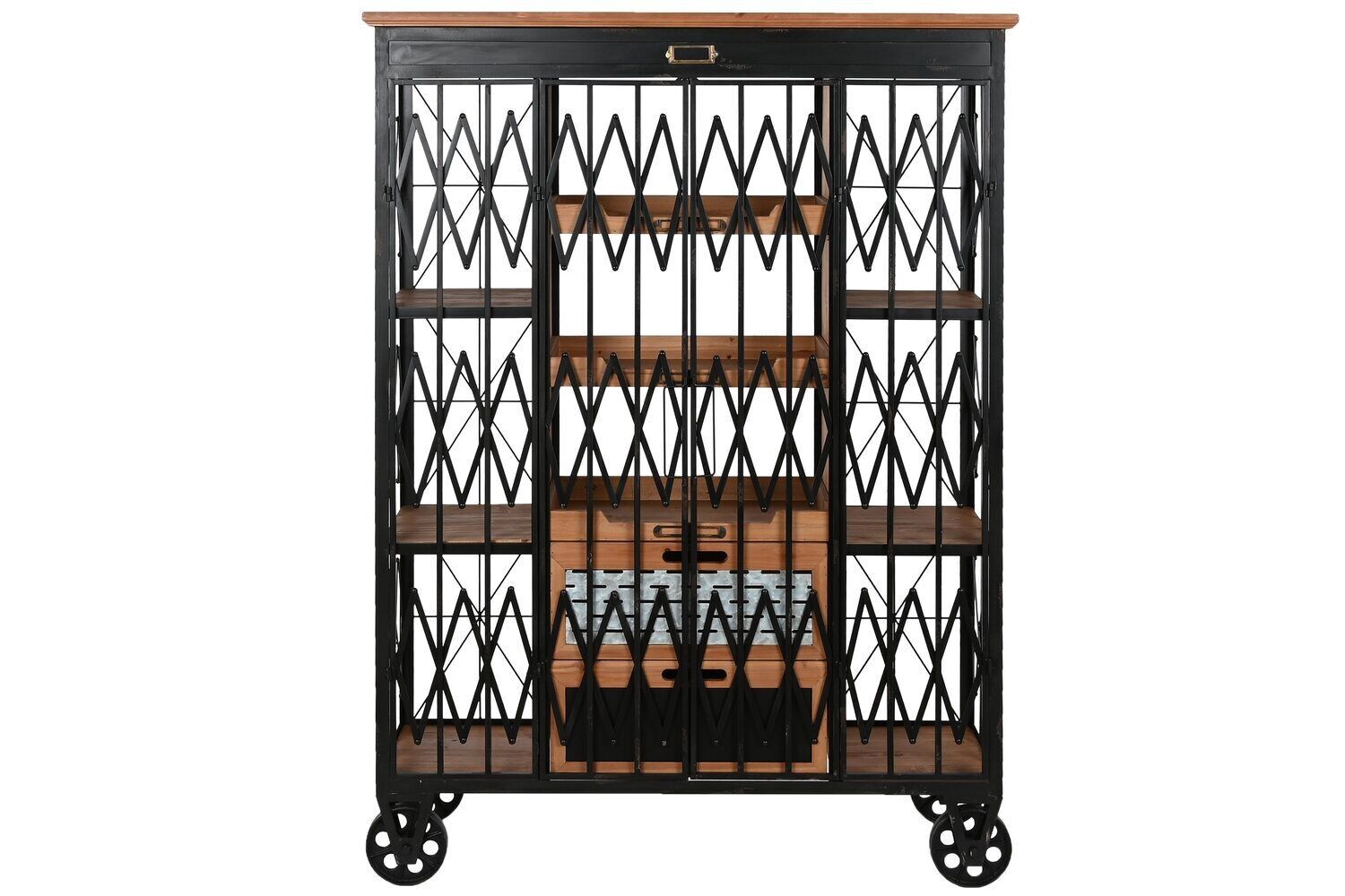 MENSOLA METALLO ABETE 107X34X148 38,80 NERO MB213116