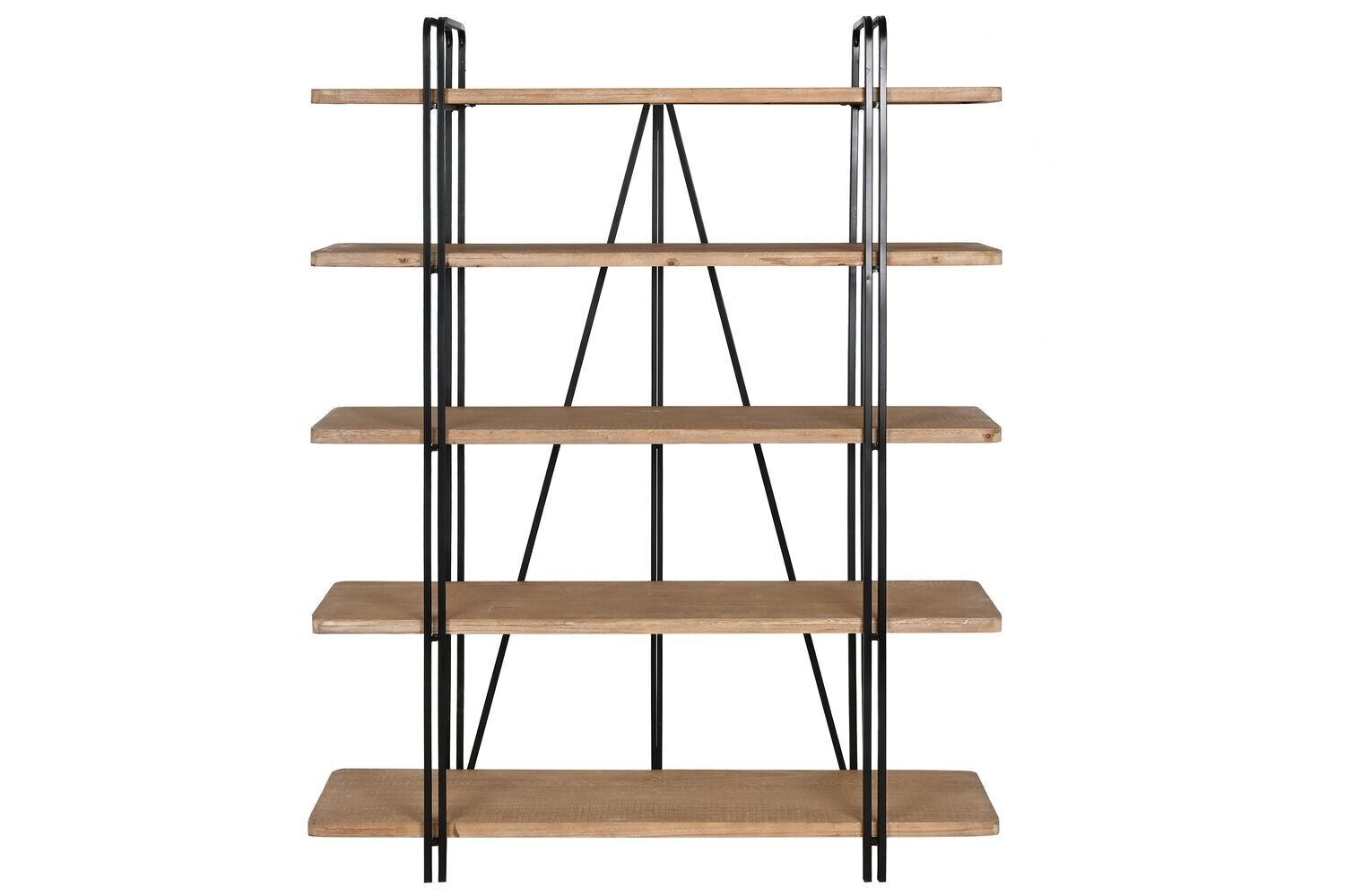 MENSOLA LEGNO METALLO 119,5X35,5X155 NERO MB211828