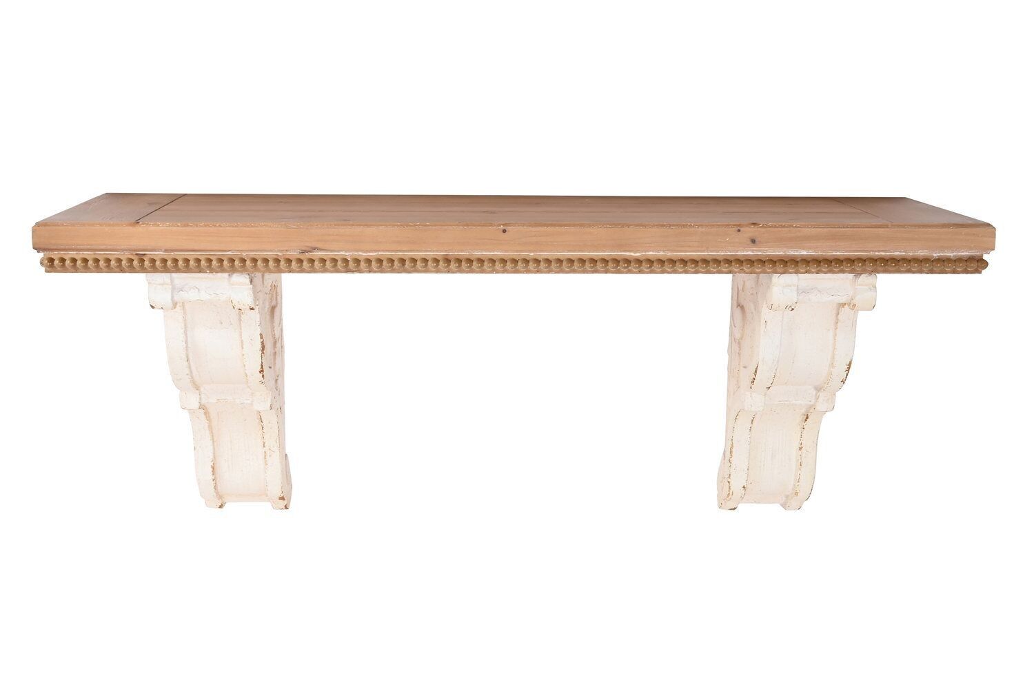 MENSOLA DA PARETE IN RESINA ABETE 120X35X49 BIANCO MB208717