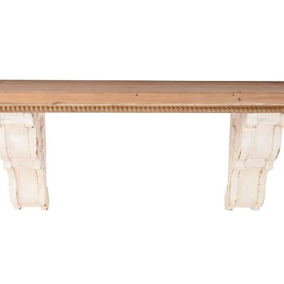 RESIN FIR WALL SHELF 120X35X49 WHITE MB208717