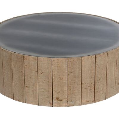 Couchtisch aus Tannenholz, MDF, 90 x 90 x 30 cm, Natur, MB209223