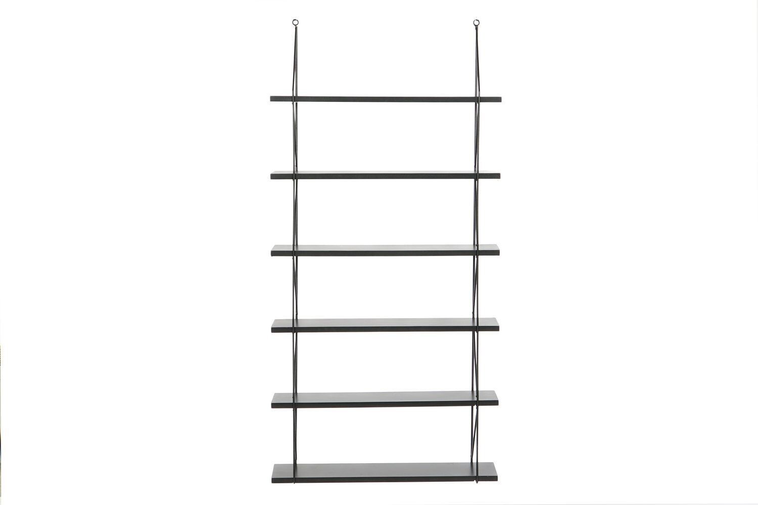 MENSOLA METALLO LEGNO 60X16X123 NERO MB207327