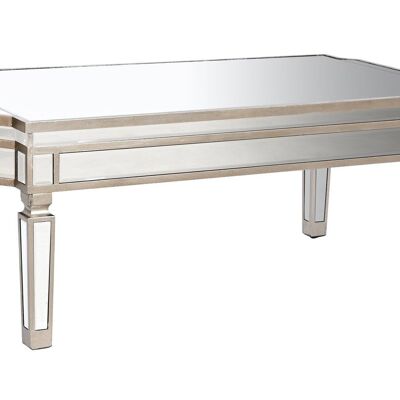 MDF MIRROR COFFEE TABLE 108X61X44 SILVER MB209810