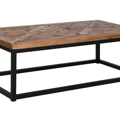 MESA CENTRO MADERA METAL 125X64,5X42 NATURAL MB211344