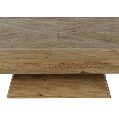 RECYCLED PINE WOOD CENTER TABLE 100X100X36 40.00 MB211538
