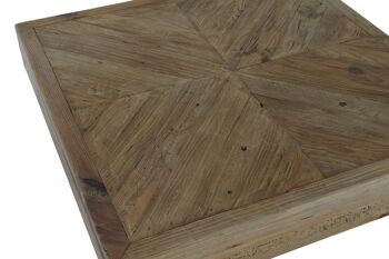 TABLE DE CENTRE EN BOIS DE PIN RECYCLÉ 100X100X36 40.00 MB211538 2