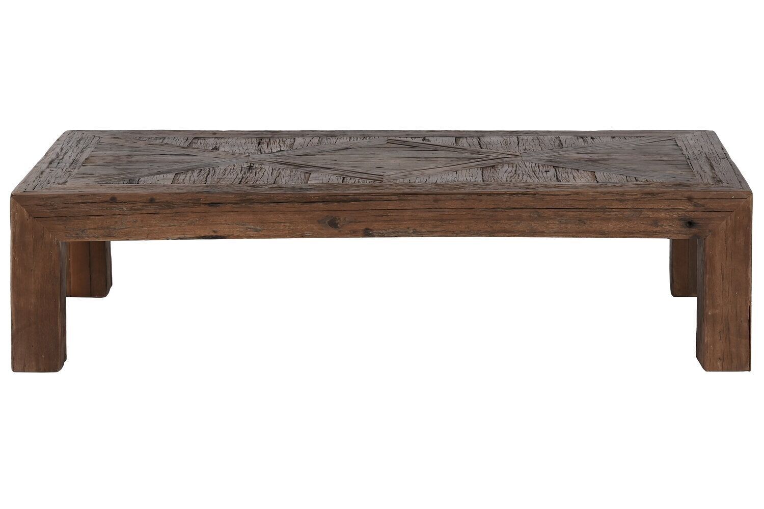 TAVOLINO IN LEGNO RICICLATO 120X60X30 MARRONE MB212646