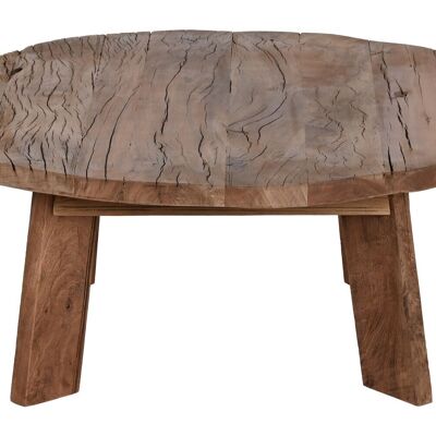 RECYCLED WOOD COFFEE TABLE 90X90X35 BROWN MB212647