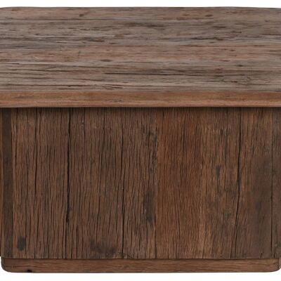 RECYCLED WOOD COFFEE TABLE 70X70X39 BROWN MB212649