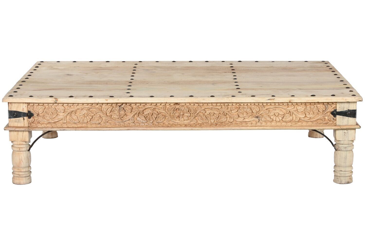 TAVOLINO DA CENTRO IN LEGNO INTAGLIATO 180X120X45 MB213748