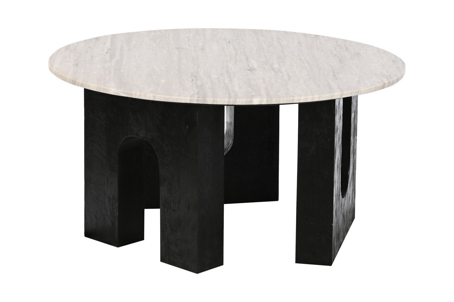 TAVOLINO IN MARMO MANGO 80X80X40 BIANCO MB208602