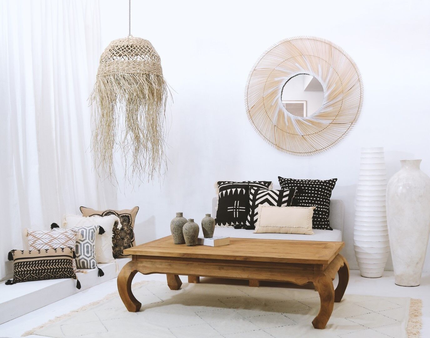 TAVOLINO DA BASSO IN TEAK RICICLATO 60X100X42 MB213854