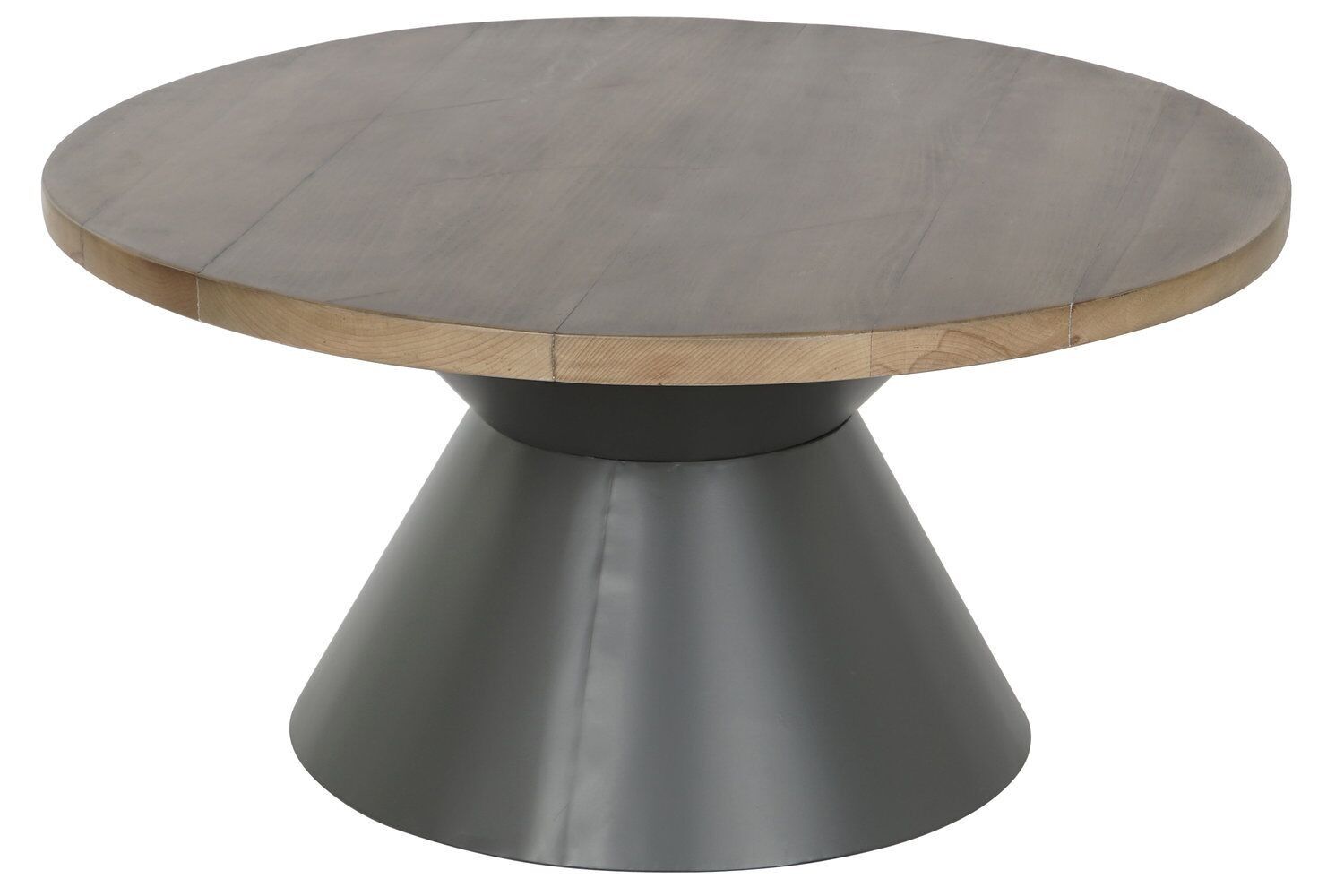 TAVOLINO BASSO METALLO MDF 80X80X40 NERO MB208115