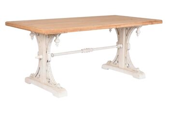 TABLE À MANGER MDF SAPIN 180X90X76 40.00 DECAPE MB212185 2