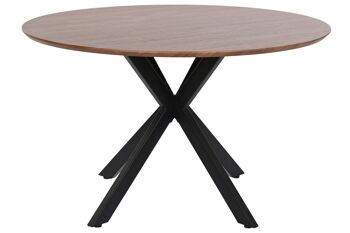 TABLE À MANGER MDF 120X120X75 POUR 4-6 PERSONNES MB208516 6