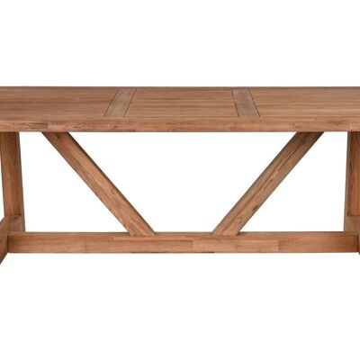 TABLE À MANGER TECK 200X100X75 NATUREL MB213873
