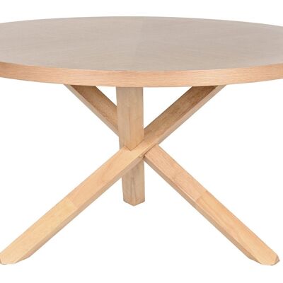 RUBBER WOOD TABLE 137X137X75 NATURAL MB211725